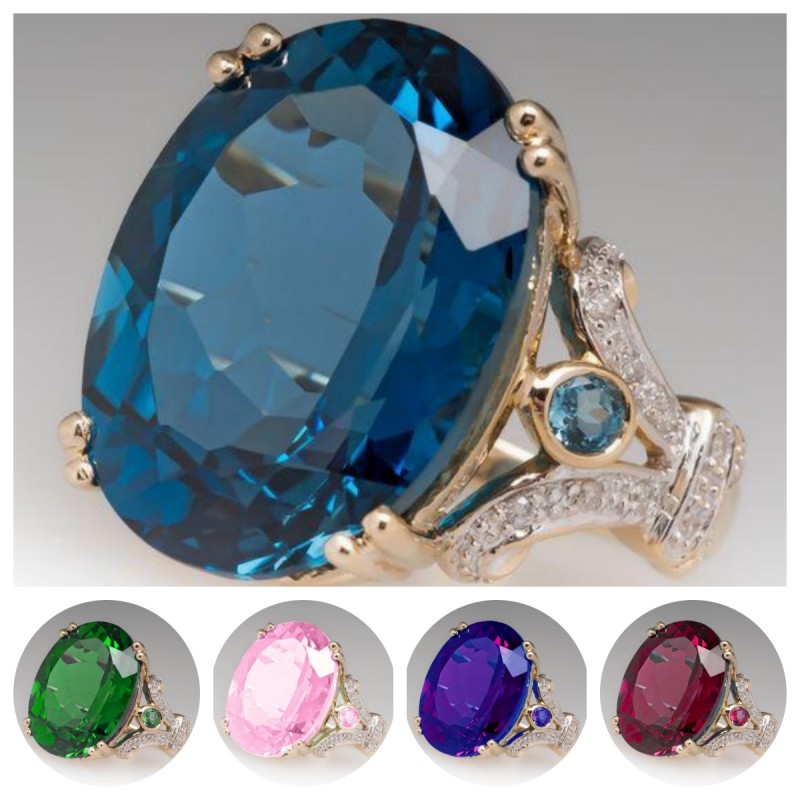 Large Women'S Formal Wear - Anello da donna elegante e lussuoso