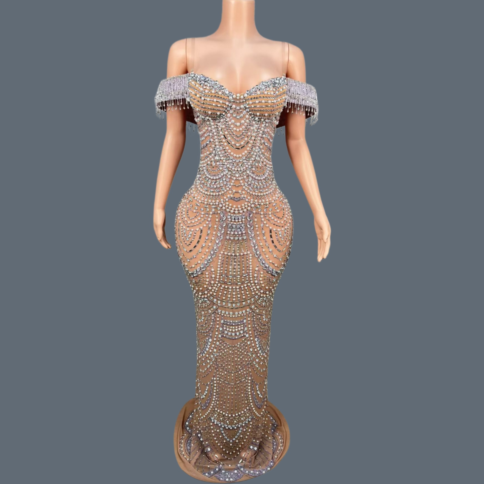 Women Formal Wear Photoshoot - Abito Lungo Elegante e Lussuoso Senza