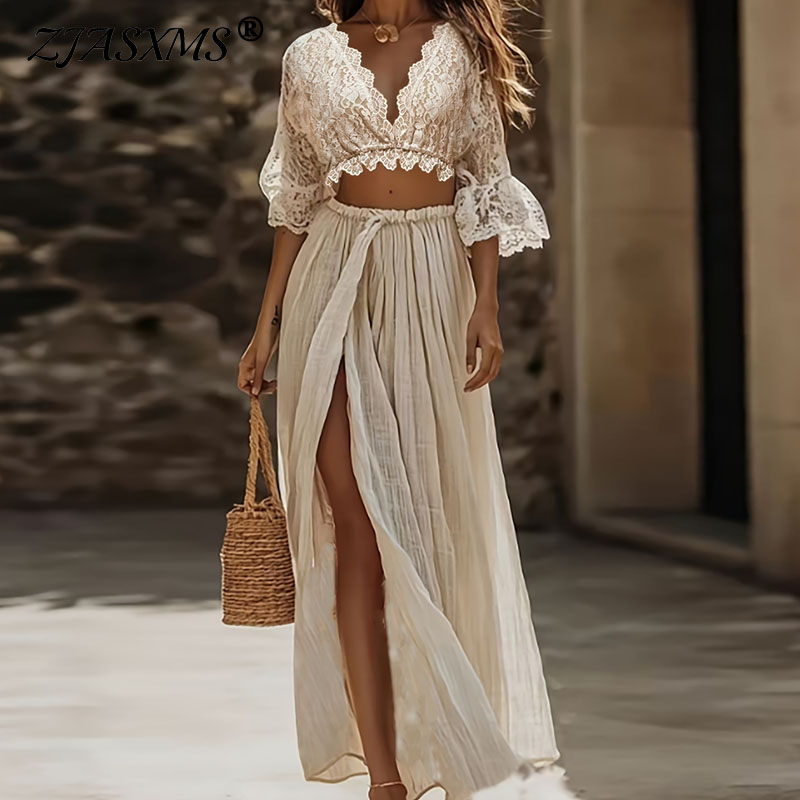 Women Formal Wear Set - Completo due pezzi da donna bohémien