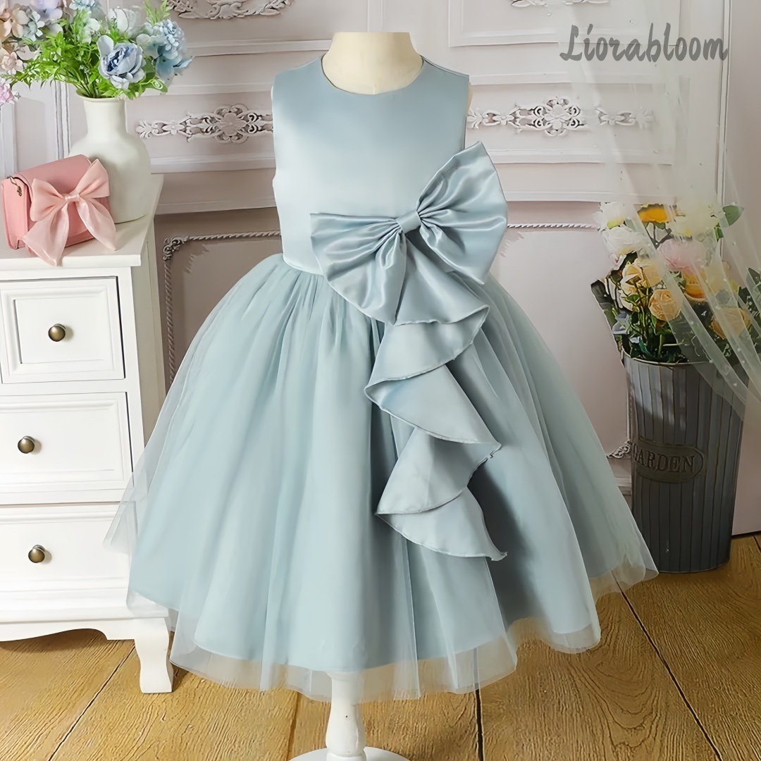 Large Women'S Formal Wear - Abito da sera blu per bambina
