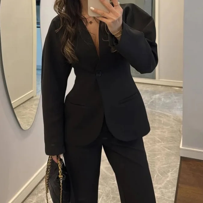 Women Formal Wear With Tie - Nuovo Completo Elegante da Donna 2025