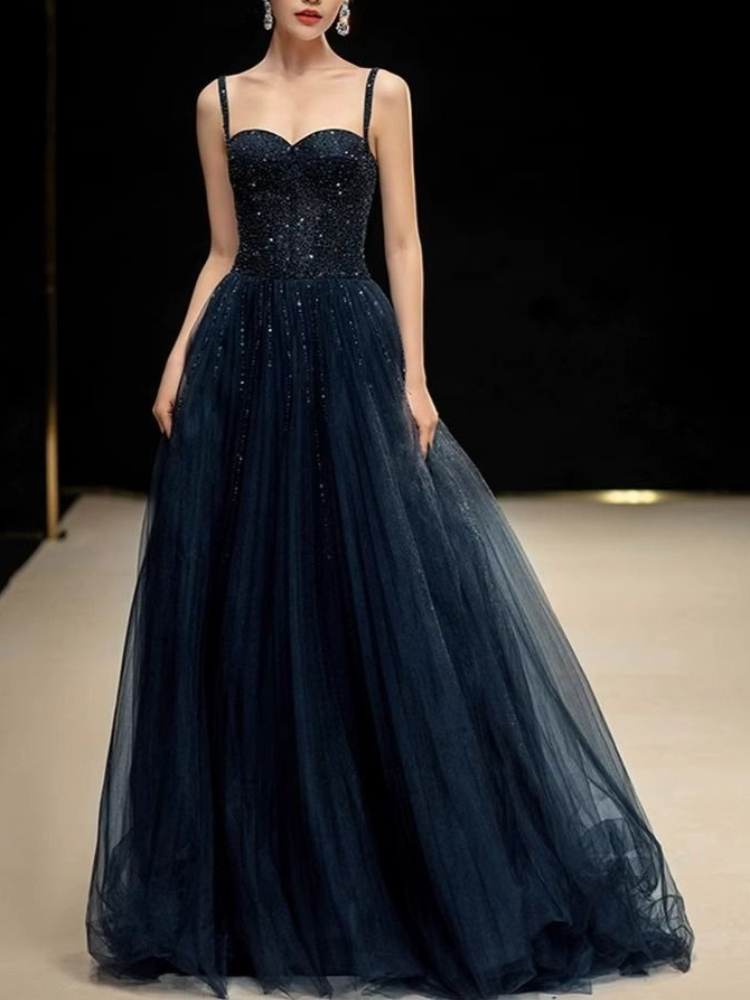 Women Formal Wear For Graduation - Elegante Abito Formale da Principessa Blu