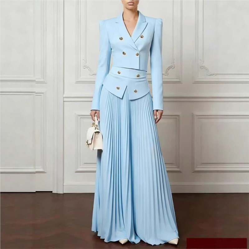 Women Formal Wear Set - Elegante Completo a 2 Pezzi: Blazer