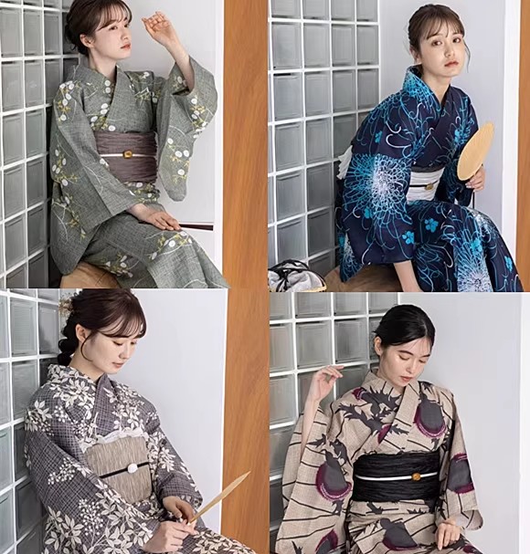 Women Formal Wear Photoshoot - Kimono giapponese / Yukata da donna,