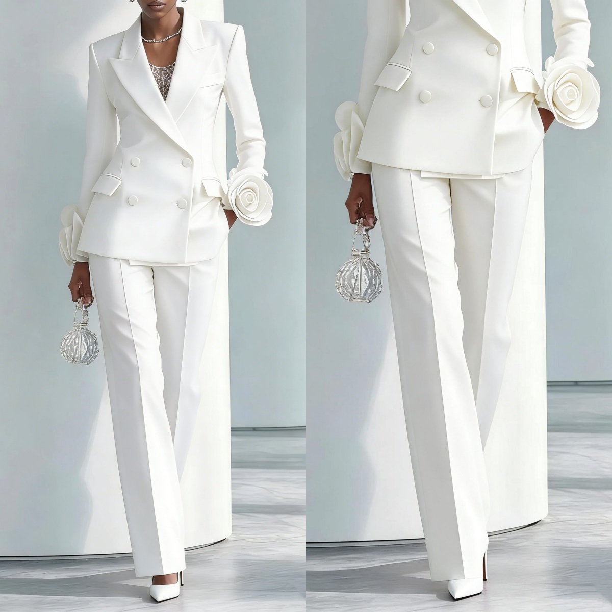 Completo da Donna con Fiori Bi - Women Formal Wear For Graduation recensione e prezzo