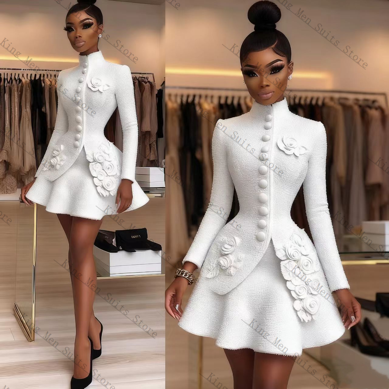 Abito da donna bianco di lusso - Women Luxury Formal Wear recensione e prezzo