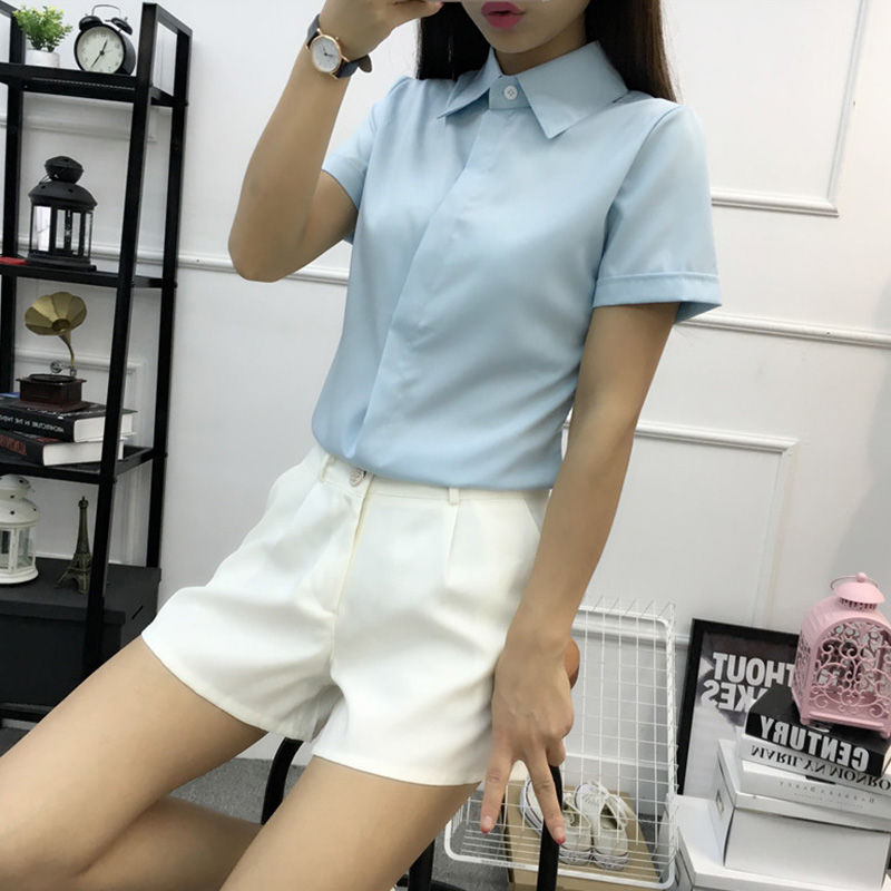 Camicia Bianca a Maniche Corte - Large Women'S Formal Wear recensione e prezzo
