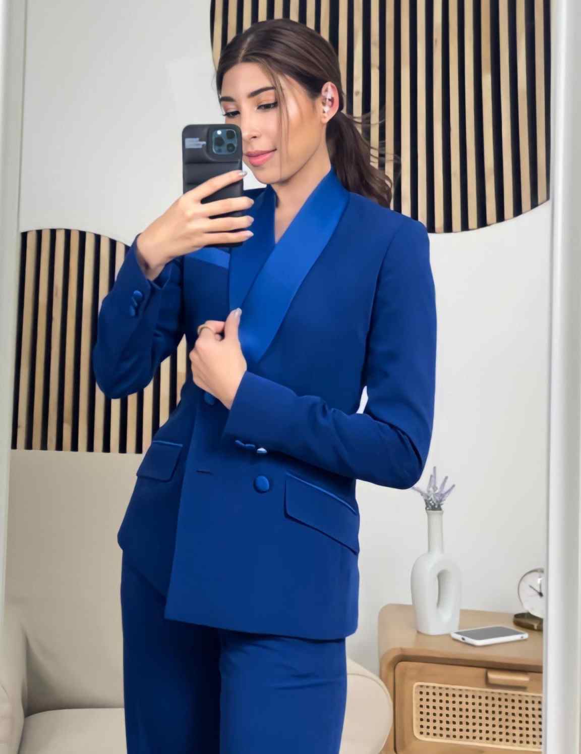 Completo Giacca Blu Reale da D - Women Formal Wear With Tie recensione e prezzo