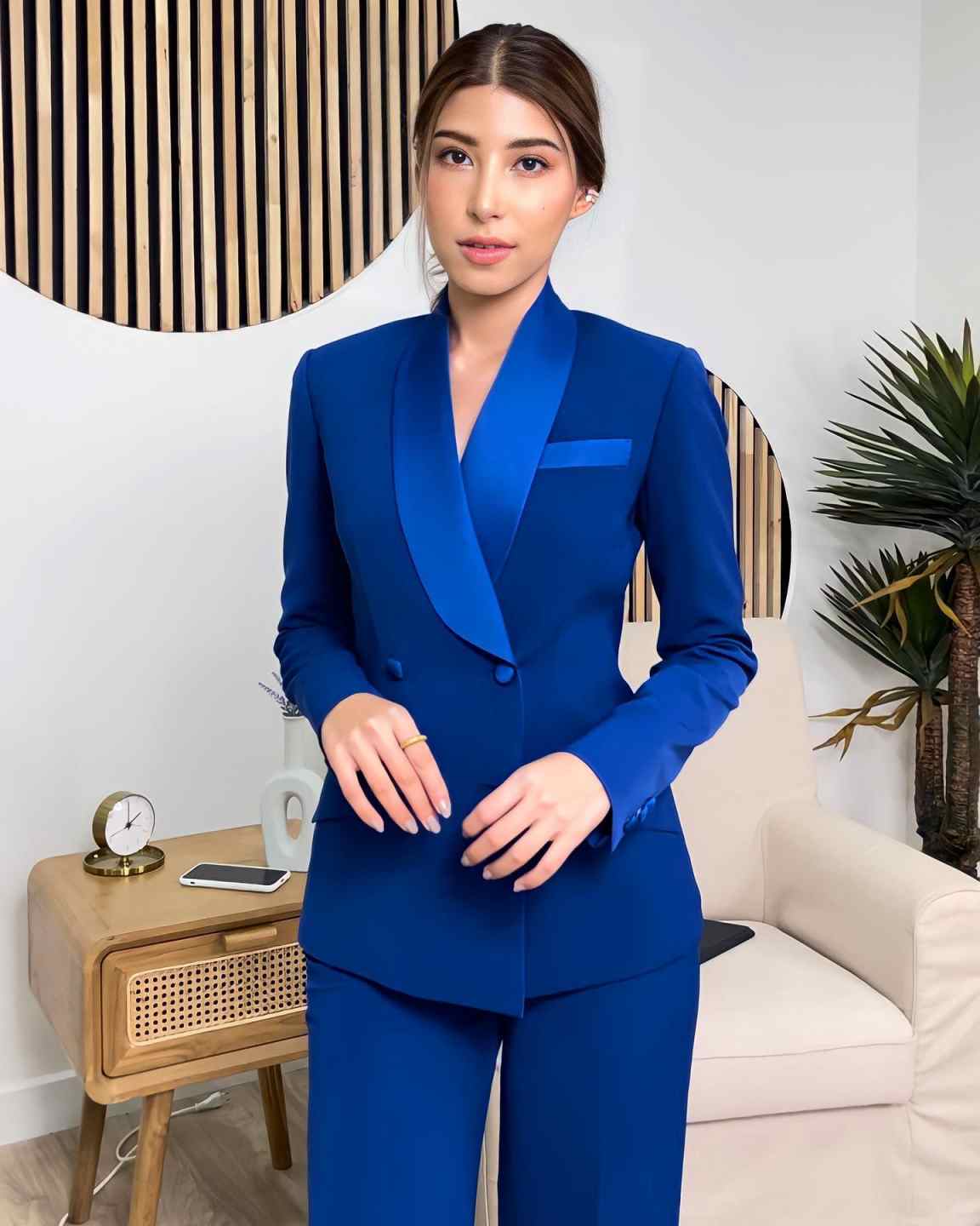 Completo Giacca Blu Reale da D - Women Formal Wear With Tie recensione e prezzo